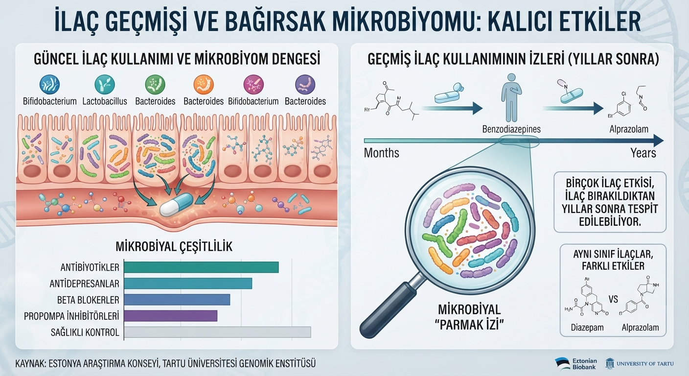 İlaçların Bağırsak Mikrobiyomuna Etkisi Yıllarca Sürebiliyor!