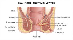 Anüs yakınında tekrarlayan şişlik, ağrı ve akıntı anal fistül belirtisi olabilir.