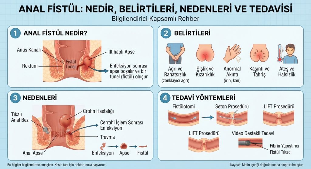 Anal Fistül Nedir? Belirtileri, Nedenleri ve Tedavi Yöntemleri