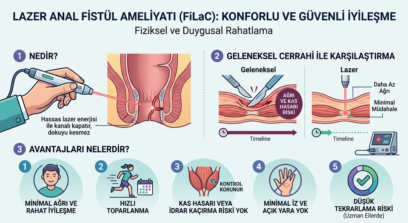 Lazer Fistül Ameliyatının Avantajları Nelerdir?